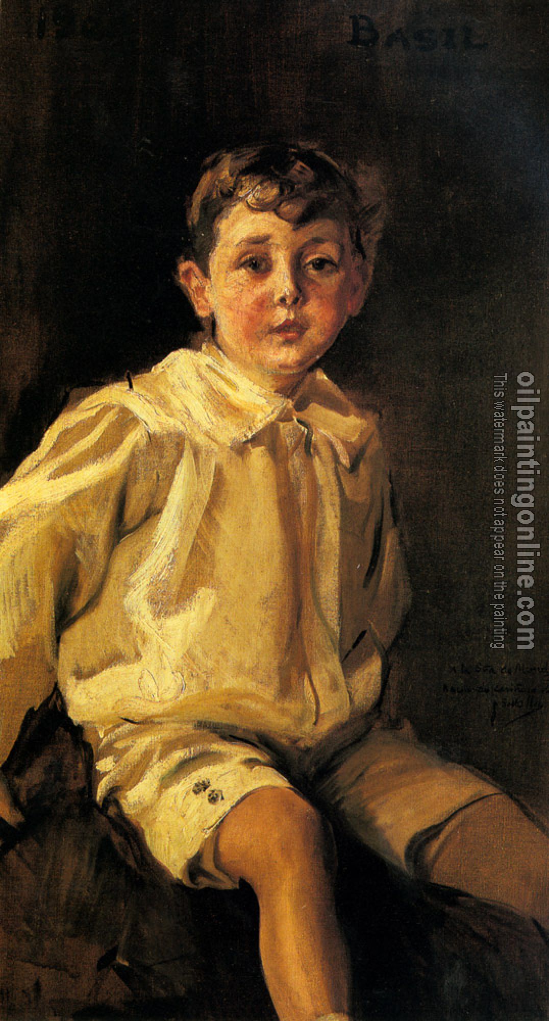 Joaquin Sorolla y Bastida - A Portrait Of Basil Mundy